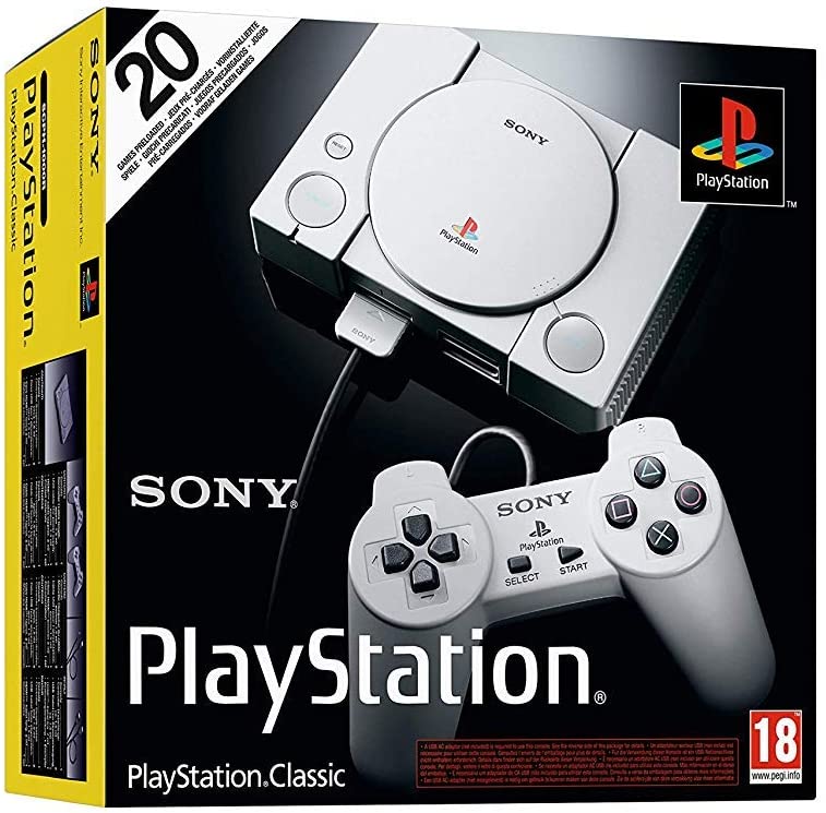 Playstation Classic Console with 20 Classic Games