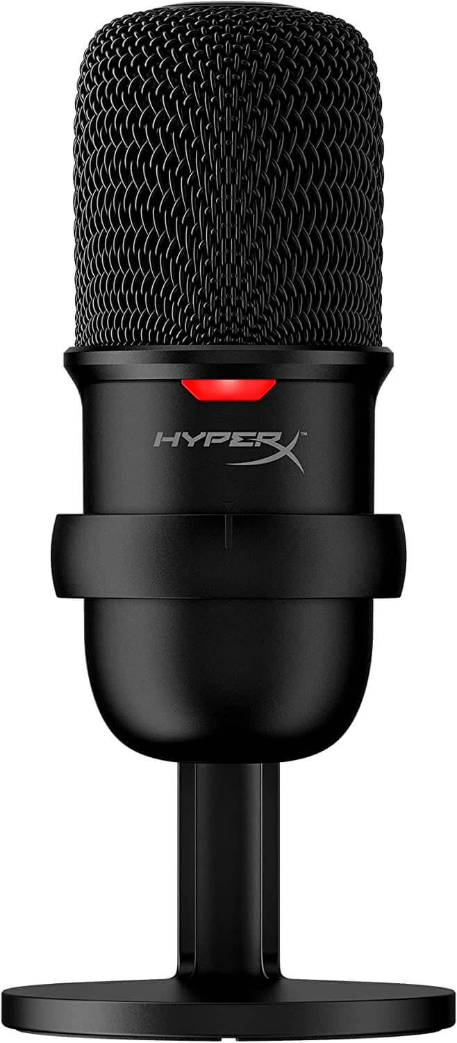 HyperX SoloCast – USB Condenser Gaming Microphone, for PC, PS4, PS5 and Mac, Tap-to-Mute Sensor, Cardioid Polar Pattern, Great for Gaming, Streaming, Podcasts, Twitch, YouTube, Discord, Blac