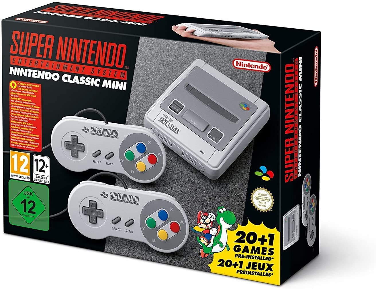 Nintendo Classic Mini: Super Nintendo Entertainment System SNES 21 games 2 Controllers