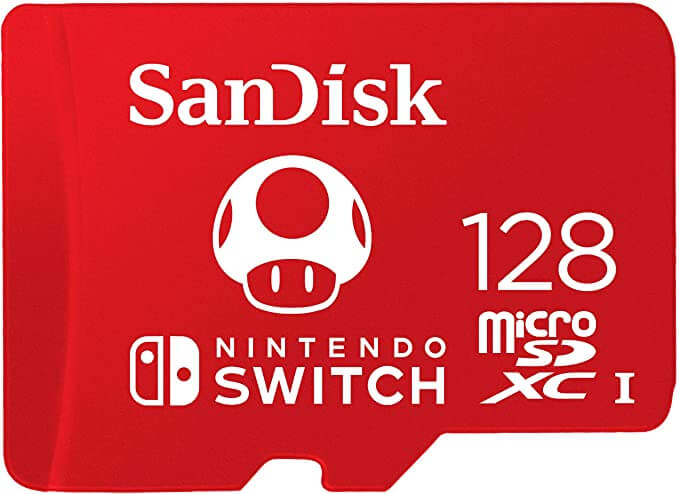 SanDisk 128GB microSDXC Card, Licensed for Nintendo Switch - SDSQXAO-128G-GNCZN