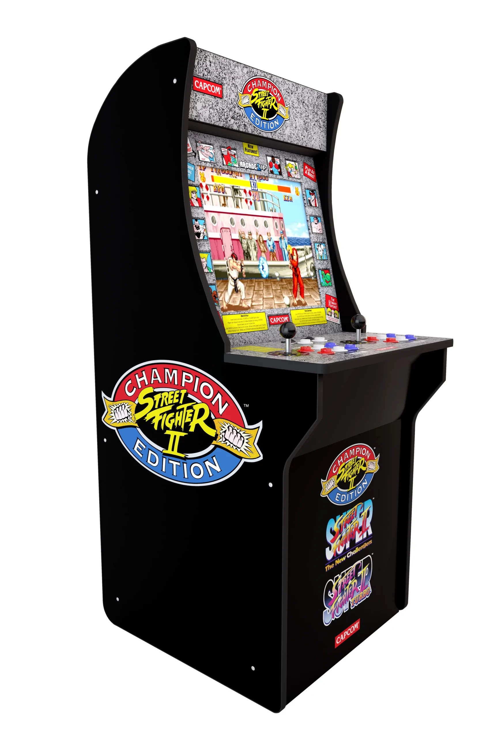 Arcade1Up Street Fighter - Classic 3-in-1 Home Arcade, 4Ft - Not Machine Specific