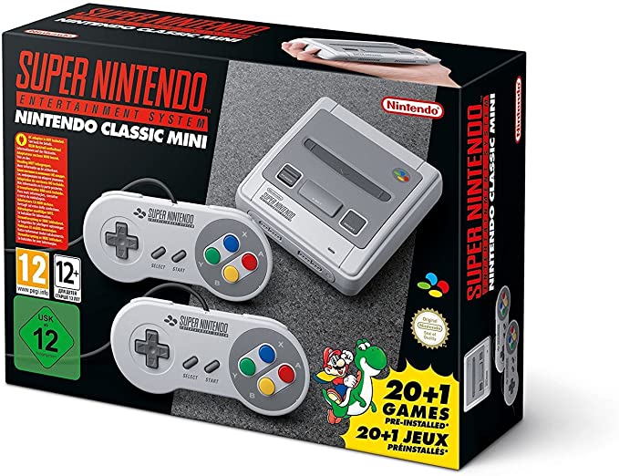 Nintendo Classic Mini: Super Nintendo Entertainment System SNES 21 games 2 Controllers